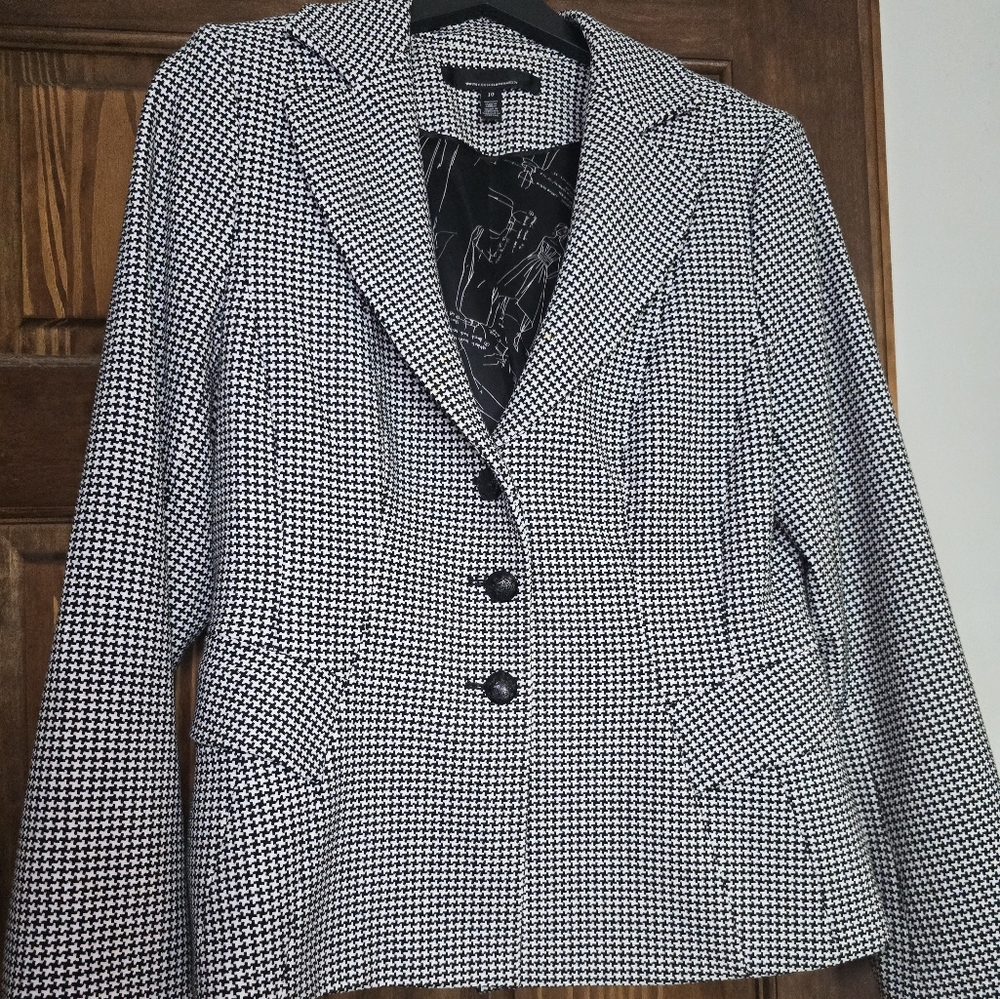 WHBM Houndstooth Jacket, sz 10